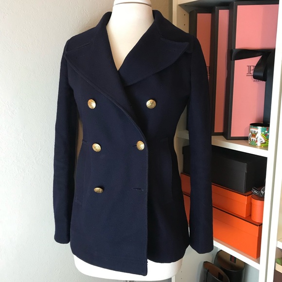 j crew factory peacoat